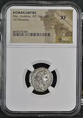 NGC XF Roman AR Denarius Of Marcus Aurelius ACTUAL PHOTOS FRESH SLAB Lot 1 • $438.99