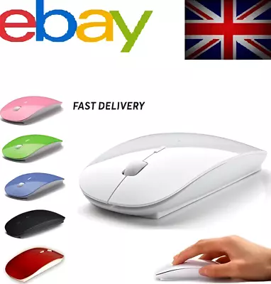 2.4GHz Wireless Cordless Mouse Mice Optical Scroll For PC Laptop Computer + USB • £3.19