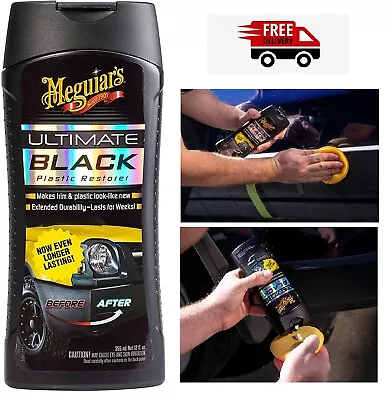 Meguiars Car Plastic Black Fluid Restorer 12oz Ultimate Trim Protect Restore US • $14.49