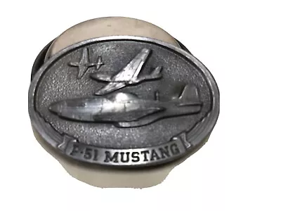 Vintage P- 51 MUSTANG  1986 C+Jing Belt Buckle CJ  1092 • $14.95