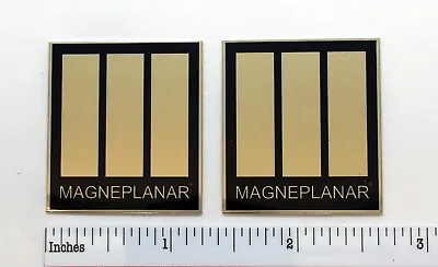 Magneplanar Square Gold Speaker Badge Logo Emblem Pair Magnepan  • $9.95