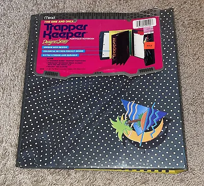 Vintage 1987 Mead TRAPPER KEEPER Designer Series Binder 1980’s Polka Dots W/ TAG • $35