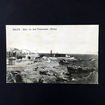 £46.14 • Buy 1915 Malta View Postcard Ghar-id Dud Promenade Sliema #06910