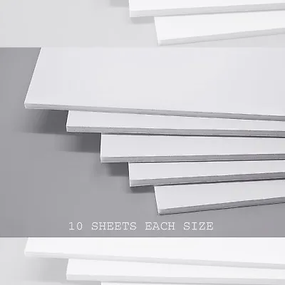 A2/A3/A4 White Foam Board Foam Board 5mm Thickness 10 Sheets Each Size • £11.69