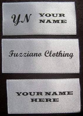 $70 • Buy 500 Pieces Custom Printed Satin Personalized Logo Labels