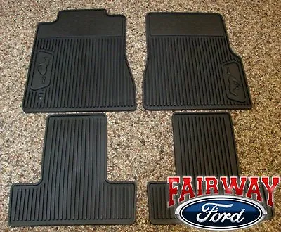 05 06 07 08 09 Mustang OEM Ford Black Rubber All Weather Floor Mat Set 4-pc NEW • $154.95