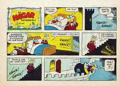 Hagar By Dik Browne - Humor - Lot Of 40 Color Sunday Comic Pages From 1981 • $19.95