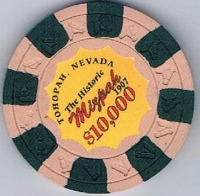 Mizpah Hotel $10000 Error Casino Chip Tonopah Nevada • $15