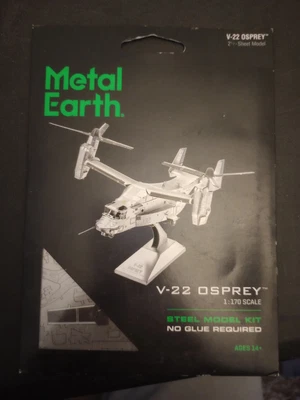 $13.99 • Buy Fascinations Metal Earth V-22 OSPREY Aircraft 3D Laser Cut Steel DIY Model Kit