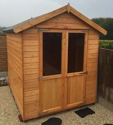 Summerhouse Garden Room Pinelap Narrow Summer House Apex Outdoor Studio Shed  • £1009