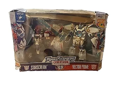 Transformers Cybertron STARSCREAM VS VECTOR PRIME New & Sealed Very Rare 2005 • $275