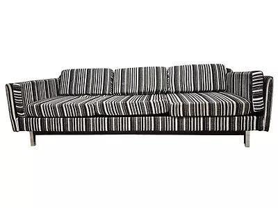 Selig Low Profile Sofa/Couch An Unbelievable Original Fabric Black And White • $2160