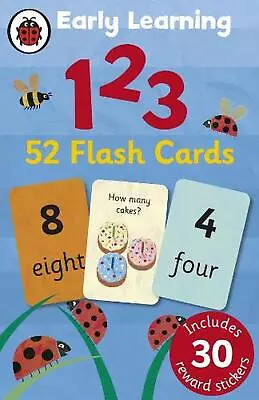 Ladybird Early Learning: 123 Flash Cards By Ladybird (English) Cards Book • £7.56