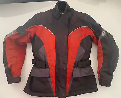 Richa Ladies Motorcycle Textile Jacket Size DL Black/Red Thermal Lining **READ** • $32.48