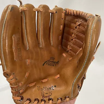 Vailant P 5 BaseBall Glove Full Grain Leather Vintage 60s Right Hand LHT Small • $29.98