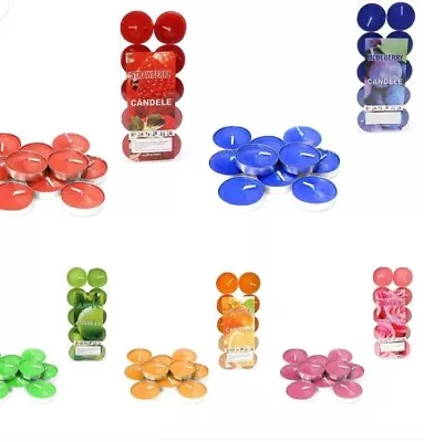 100pk Scented Tea Lights Candles | Various Perfumes 4 Hour Burn Night  Tealights • £10.99