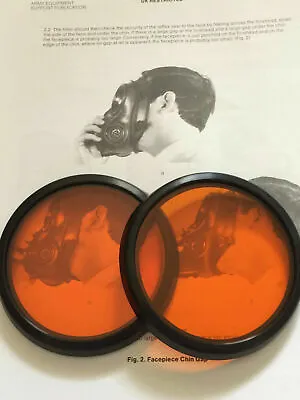 S10 Gas Mask Respirator Orange Lenses Outserts • $67.14