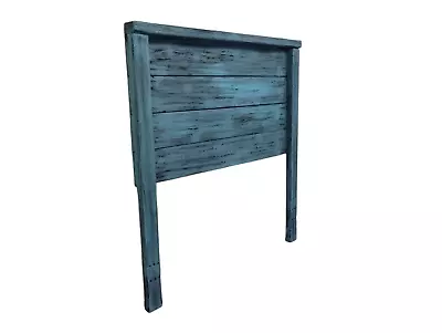 Twin Size Turquoise Distressed Handcrafted Solid Wood Headboard Made In US HBTTQ • $300