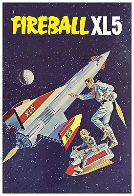 Fireball XL5 1965 Science Fiction Television Series Vintage-Style Poster • $19.95
