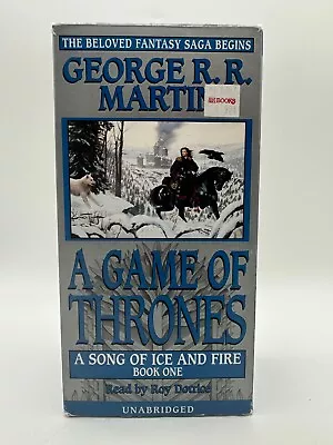 A Game Of Thrones Song Of Ice And Fire Book One CASSETTE TAPES Roy Dotrice! • $24