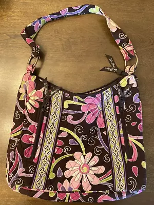 Vera Bradley Lisa B Shoulder Handbag Bag Purse Purple Punch 2009 Retired • $21