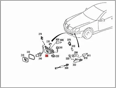 Genuine MERCEDES BBDC A209 C209 C215 CL203 R230 Fog Lamp 2308200356 • $334.24