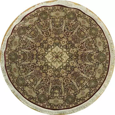 6' X 6'  Fine Quality Wool&Silk Round Rug #PIX-20841 • $1069