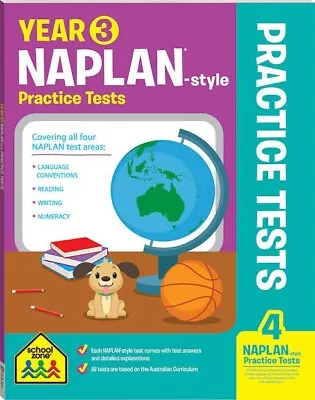 School Zone: Year 3 NAPLAN*-style Practice Tests By Hinkler Pty Ltd (Book 2017) • $19.99