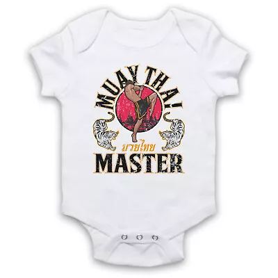 Muay Thai Master Martial Arts Expert Mma Fight Slogan Baby Grow Shower Gift • £16.99