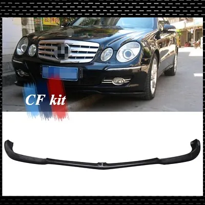 For Mercedes Benz W211 E63 AMG 07-09 Carbon Fiber Front Bumper Lip Spoiler • $378