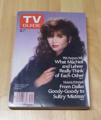 TV Guide Oct 3-9-1987 Victoria Principal -'Mistress  Ed • $9.99