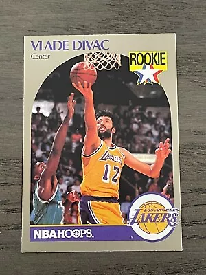 1990-91 Hoops 100 Superstars Vlade Divac Rookie Card #46 Los Angeles Lakers RARE • $9.99