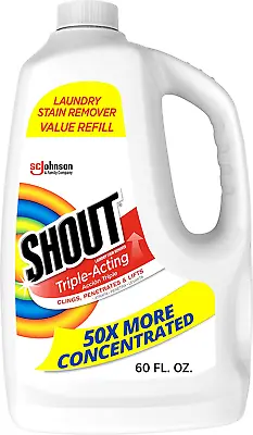 Shout Active Enzyme Laundry Stain Remover Spray Triple-Acting Penetrates 60Oz • $8.16