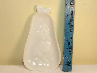 Milk Glass Pear Candy Dish • $14