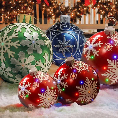 60cm Christmas Balls Christmas Tree Decorations Outdoor Atmosphere PVC Toys AU • $25.99