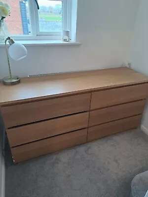 Ikea Malm Drawers Oak  • £0.01