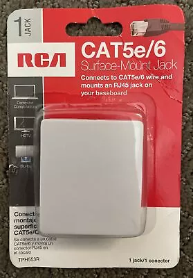 RCA Cat 5e/6 White Surface Mount Biscuit Jack (TPH553R) • $6.50