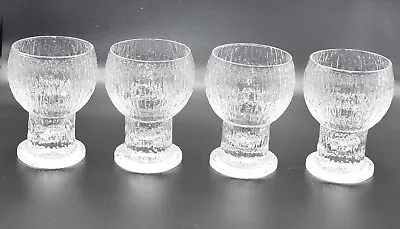 Set Of 4 Iittala Kekkerit Timo Sarpaneva Designed White Wine Glasses Height 5  • £64