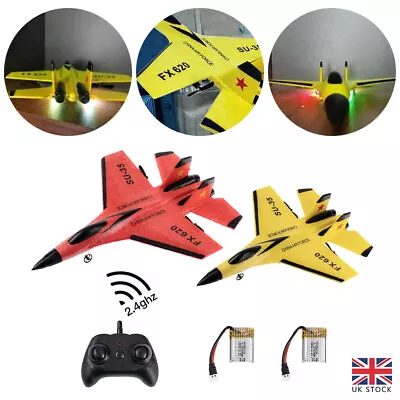 SU-35 Model Plane Toy EPP Foam Remote Control Airplane RC Glider Kid Boy UK • £19.10