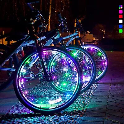 1 Pack LED Bicycle Wheel Light 7 Colours In One Waterproof Bicycle Lamp • $5.99
