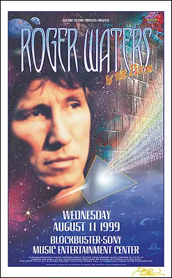 $20 • Buy ROGER WATERS Signed 1999 Original Concert Poster Pink Floyd In The Flesh