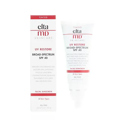 Elta MD UV Restore Broad Spectrum SPF40 Tinted 57g 2oz EXP 9/25 NEW FAST SHIP • $34.98