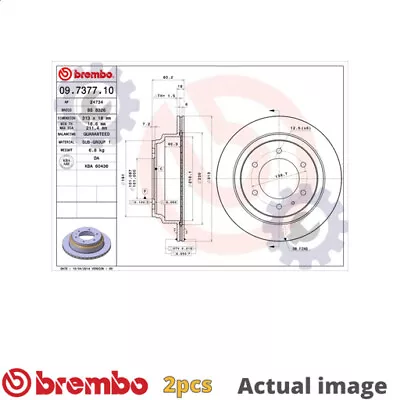 2x New Brake Disc For Opel Isuzu Great Wall Vauxhall Frontera B U99 Y 22 Dth • £141.97