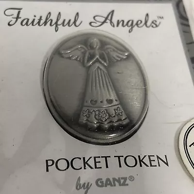 New Old Stock Faithful Angels Pocket Token Medal By Ganz • $12.99