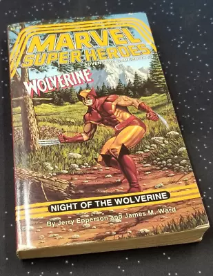 Night Of The WOLVERINE Marvel Super Heroes Adventure Gamebook #3  1986 • $20