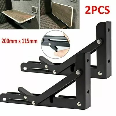 Folding Bracket For Table Shelf Camper Van Motor Home Caravan Accessories 2pcs • £9.83