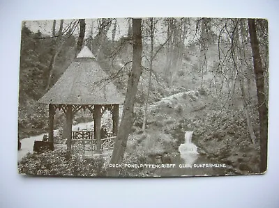 Dunfermline Postcard Fife – Duck Pond Pittencrieff Glen. (Caledonia Series) • £4.99