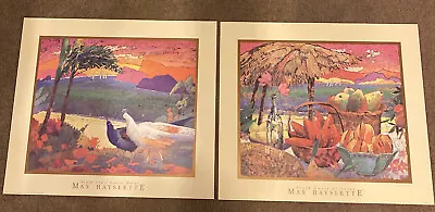 Max Hayslette Signed Lithographs South Coast Alfresco Exotic Birds Devon Edition • $325