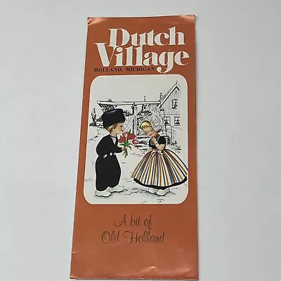 1980's Dutch Village Holland MI Souvenir Brochure Map • $11.95