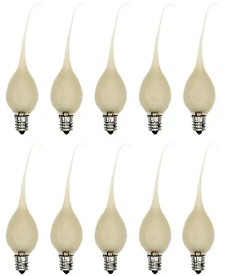 $19.99 • Buy 10 Pack - Silicone Dipped Candle Light Bulbs, 5 Watt Pearlized, Glow 
